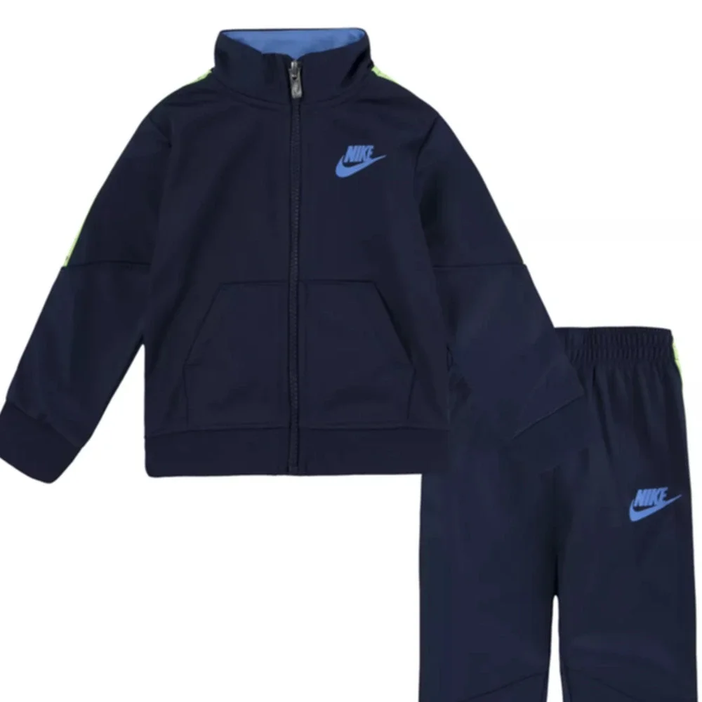 Nike Baby Boys 2-Piece Tracksuit Set Navy Blue Jacket Joggers 24 Months NWT